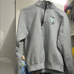 Gray Half-Zip Sweater